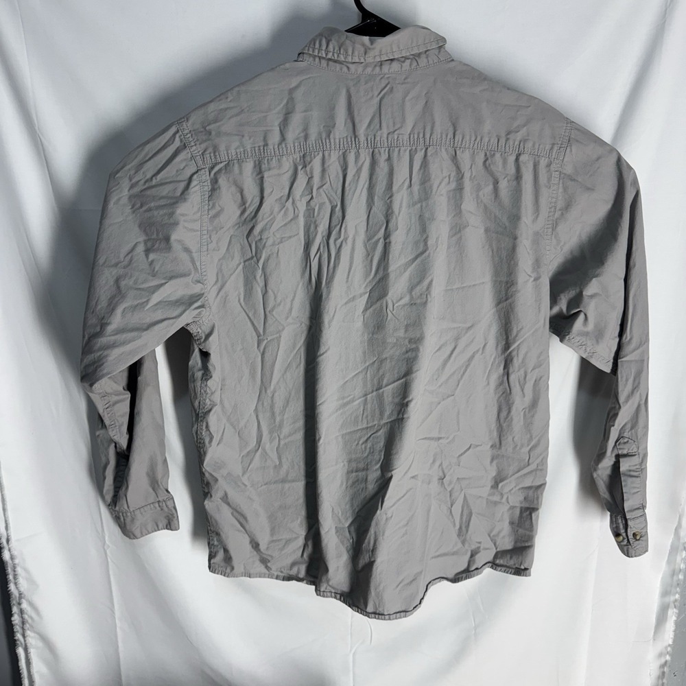 Wrangler Jean Co. Button Down Shirt Mens X-Large XL Long Sleeve Gray 100% Cotton - Picture 2 of 14